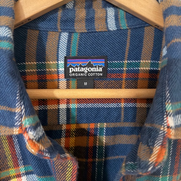 Patagonia Fjord Plaid Flannel Shirt, men’s medium - Picture 2 of 4